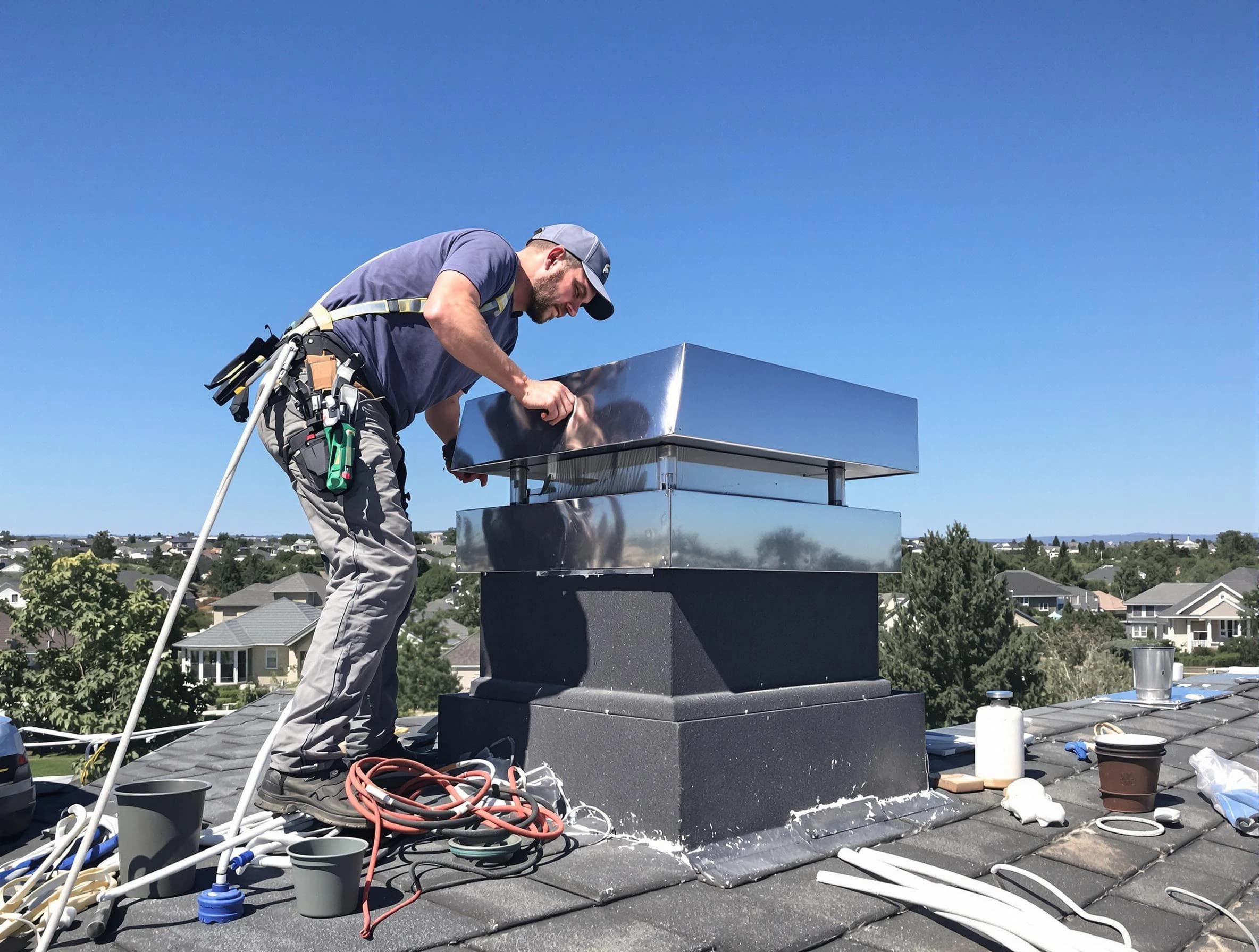 Chimney Cap Services service in Weymouth, MA