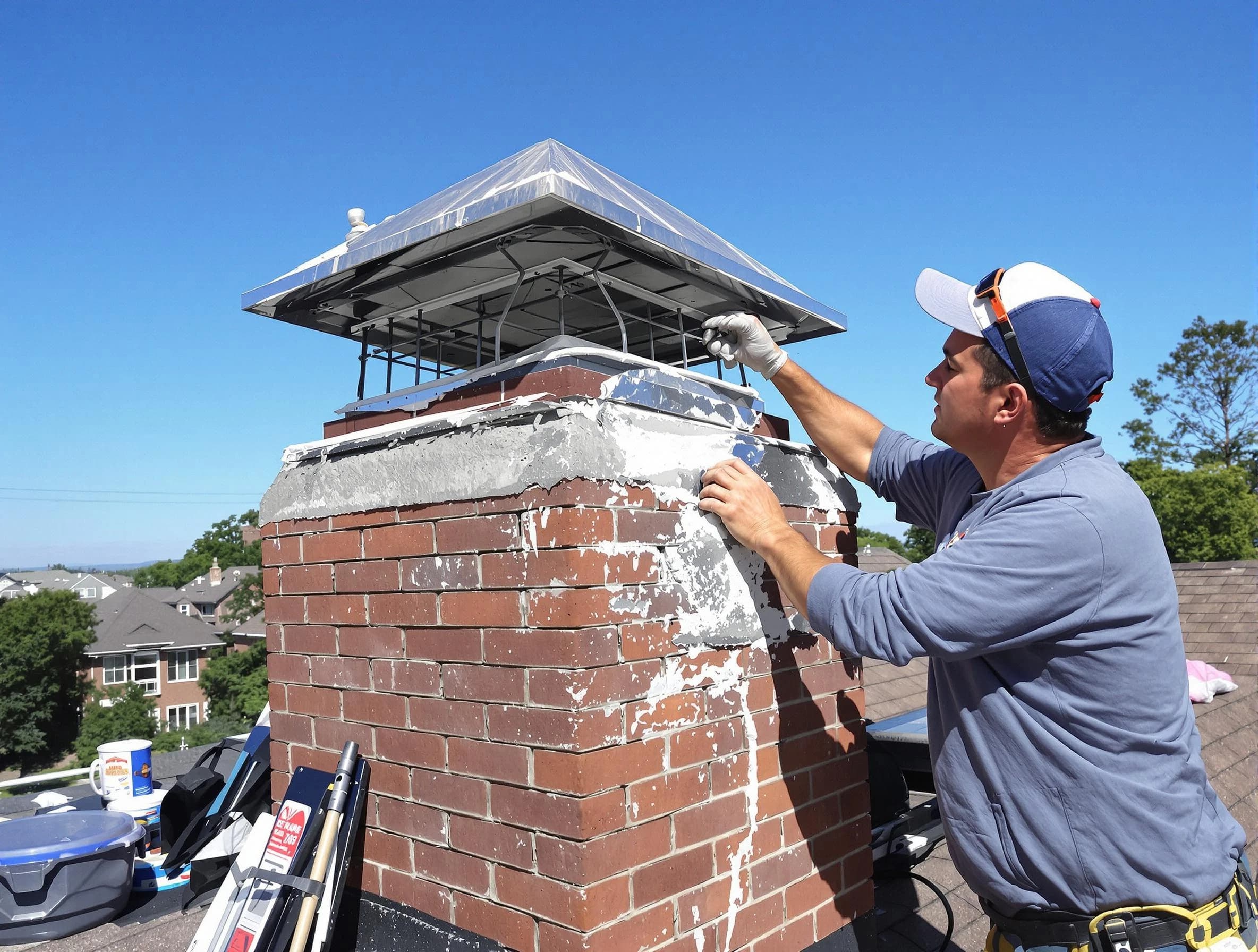 Chimney Crown Services service in Weymouth, MA